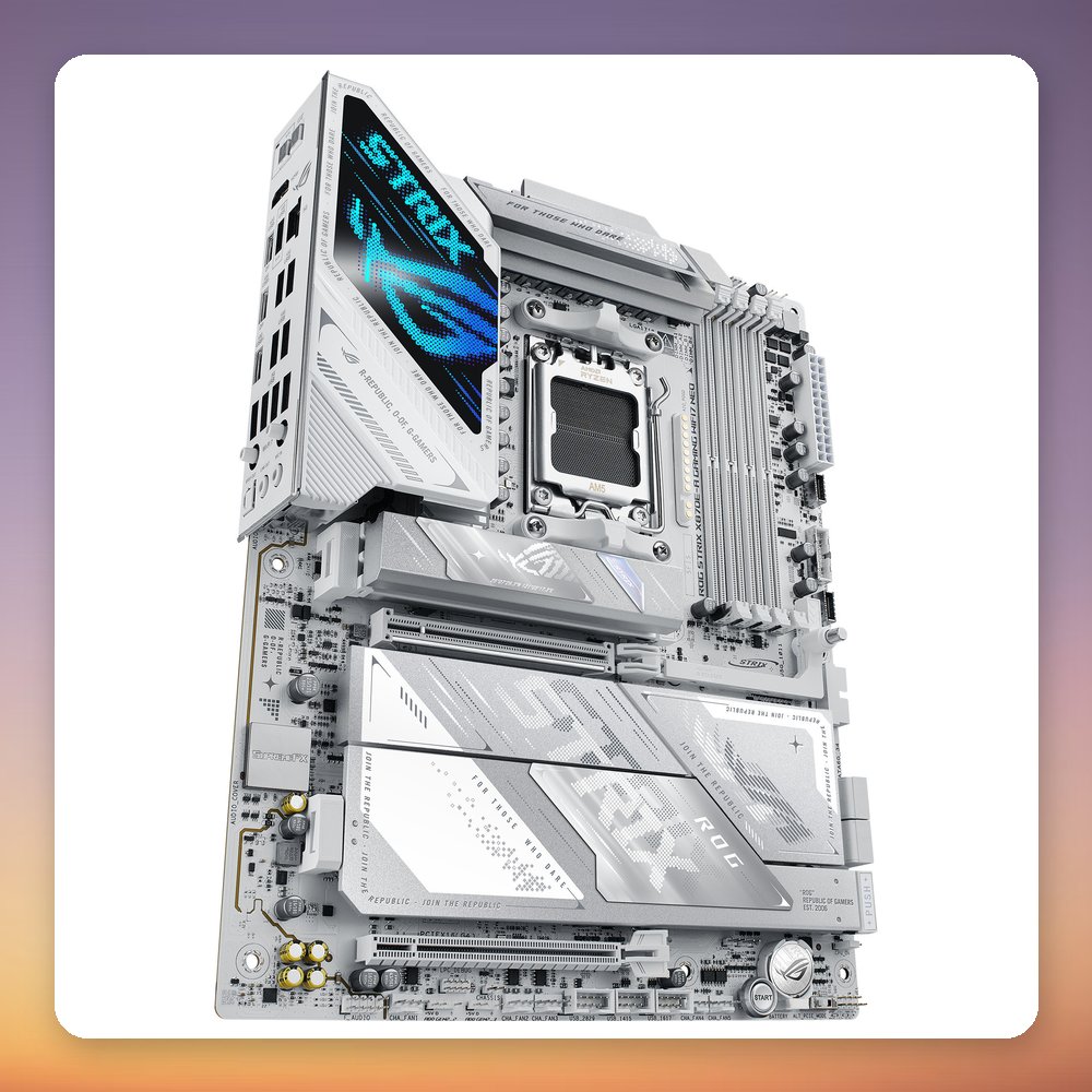 Asus ROG Strix X870E-A Gaming WiFi7 NEO AM5 ATX Motherboard, White, DDR5, Wi-Fi 7 – image 5