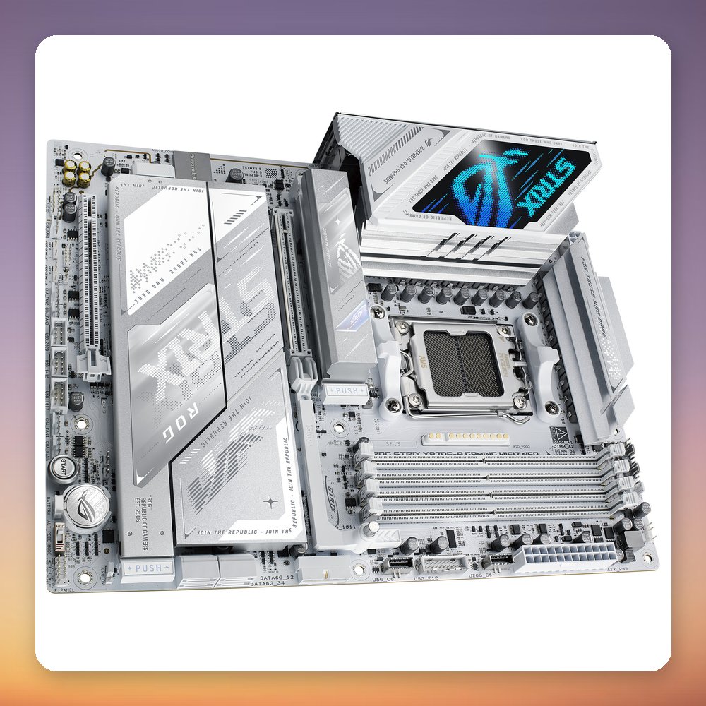 Asus ROG Strix X870E-A Gaming WiFi7 NEO AM5 ATX Motherboard, White, DDR5, Wi-Fi 7 – image 6