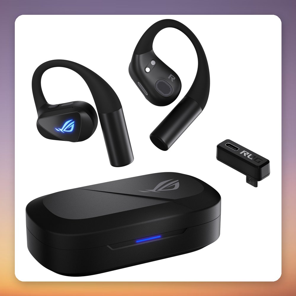 Asus ROG Cetra Open Wireless Open-Ear Gaming Earbuds, Black, Bluetooth 6.0 + 2.4 GHz – image 3