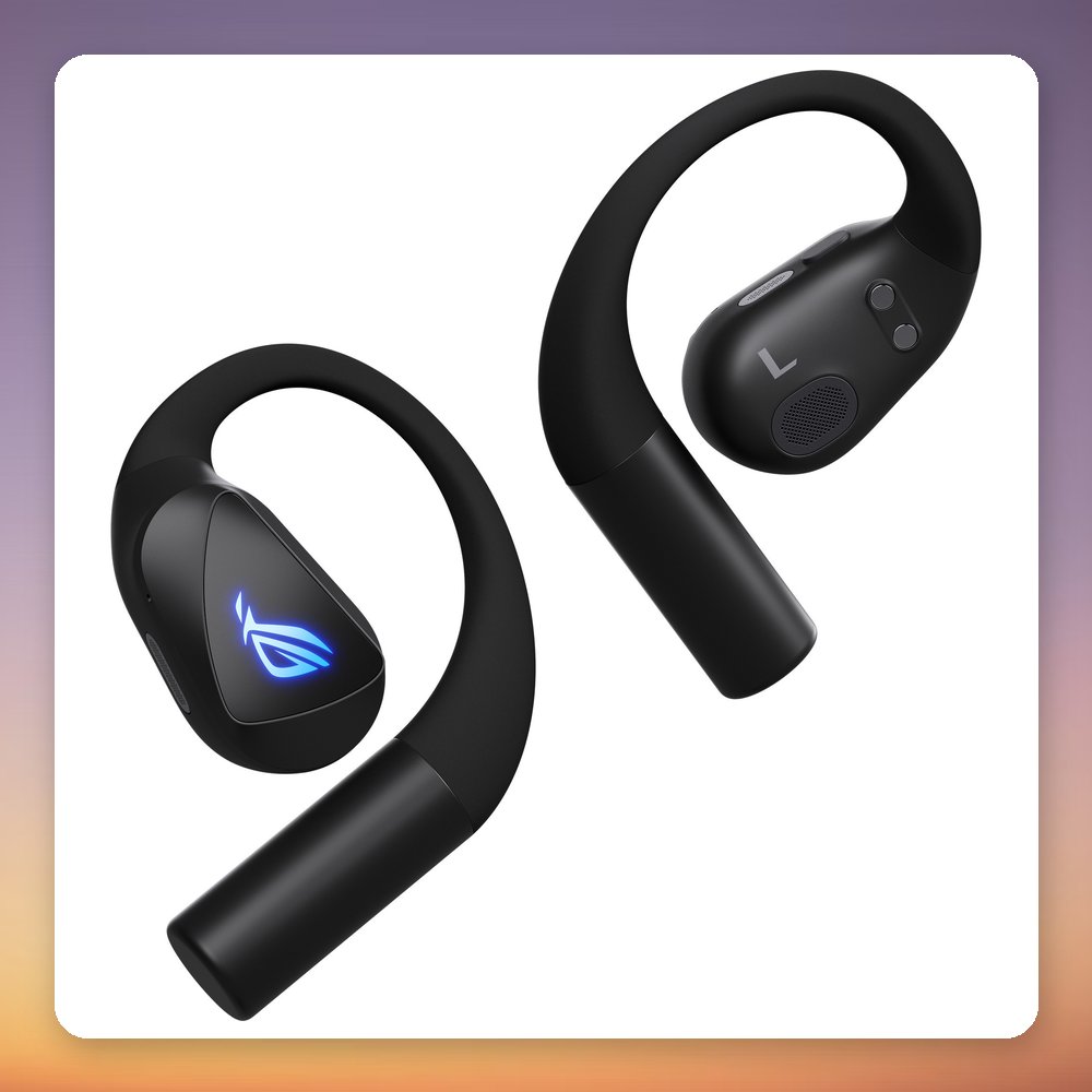 Asus ROG Cetra Open Wireless Open-Ear Gaming Earbuds, Black, Bluetooth 6.0 + 2.4 GHz – image 4