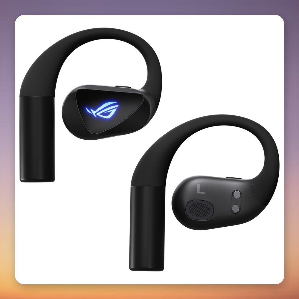 Asus ROG Cetra Open Wireless Open-Ear Gaming Earbuds, Black, Bluetooth 6.0 + 2.4 GHz – image 5