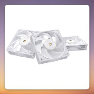 Asus ProArt PF120 120 mm PWM Case Fan, White, 3-Pack