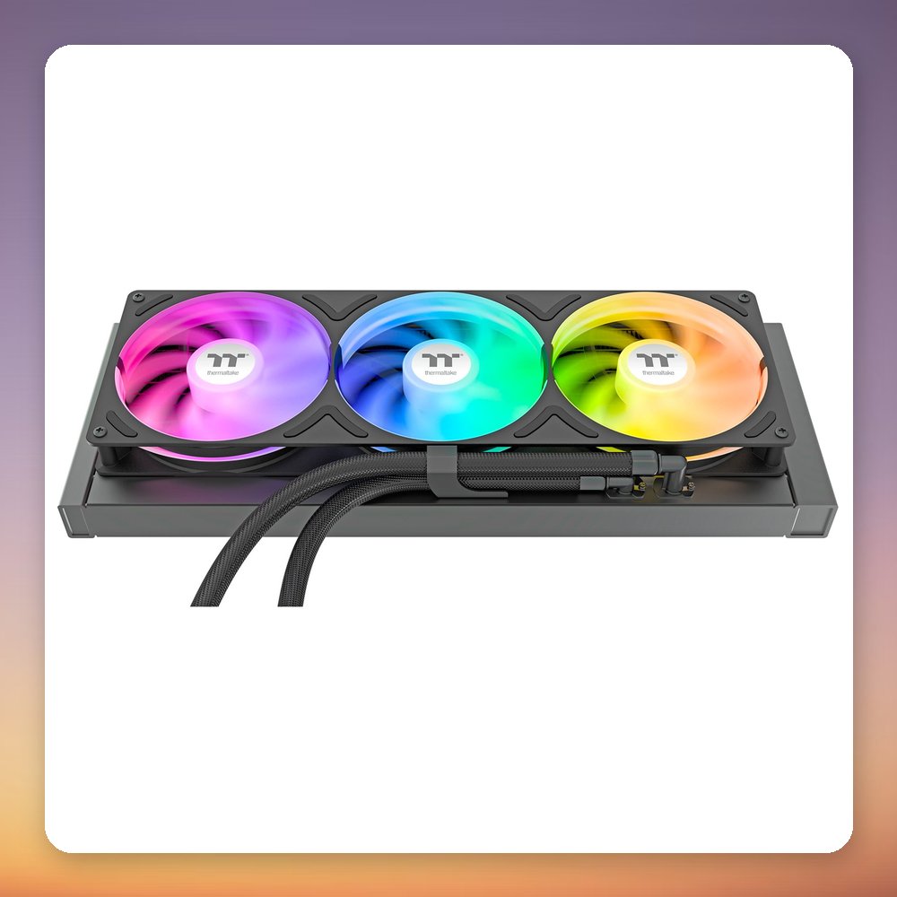 Thermaltake ST360 Ultra 360 mm AIO Liquid Cooler with 7" IPS LCD, ARGB, Black – image 2