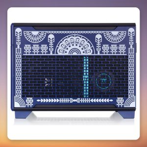 Thermaltake TR100 Koralie Edition Cobalt Blue Mini-ITX Case, Blue/White