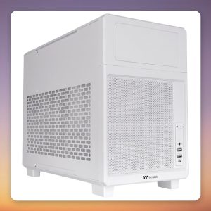 Thermaltake TR200 Snow White Micro-ATX Mini-Tower Case, Mesh Front, 120 mm Fan