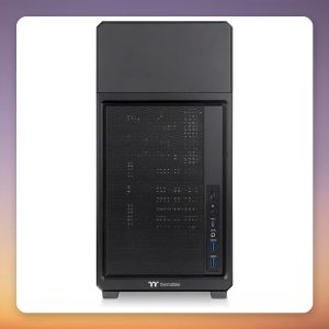 Thermaltake TR300 TG ATX Mid-Tower Case, Black, Tempered Glass