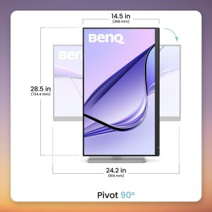 BenQ MA270S 27-Inch 5K IPS Monitor, 5120 x 2880, Thunderbolt 4, 96W PD