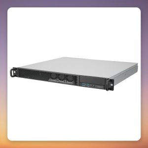 SilverStone RM100 1U Rackmount Server Case, ATX, Flex ATX PSU, 3x 40 mm Fans