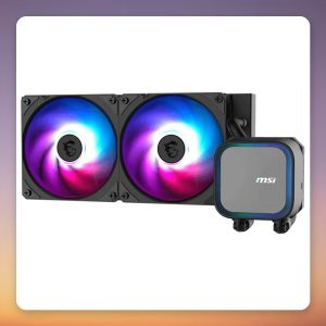 MSI MAG CoreLiquid A13 240 mm AIO Liquid CPU Cooler, Black, ARGB