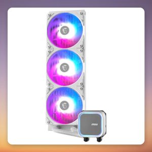 MSI MAG CoreLiquid A13 360 mm AIO Liquid Cooler, White, LGA 1700/1851 & AM4/AM5