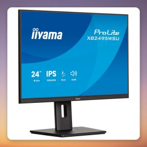 Iiyama ProLite XB2495WSU-B1 24.1" WUXGA IPS Monitor, 100 Hz, USB-C Hub