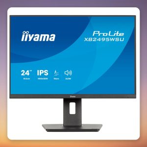 Iiyama ProLite XB2495WSU-B1 24.1″ WUXGA IPS Monitor, 100 Hz, USB-C Hub