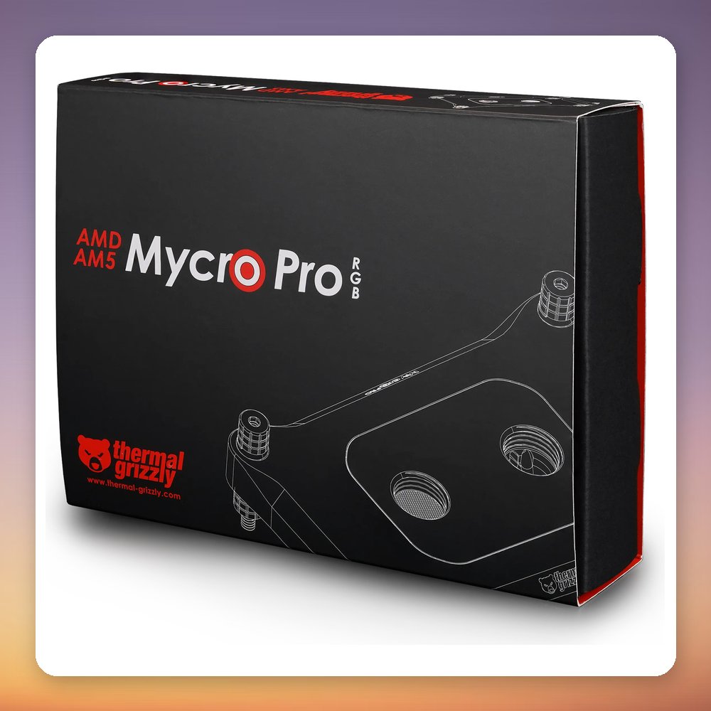 Thermal Grizzly Mycro Pro RGB AM5 CPU Water Block, Black, ARGB – image 6
