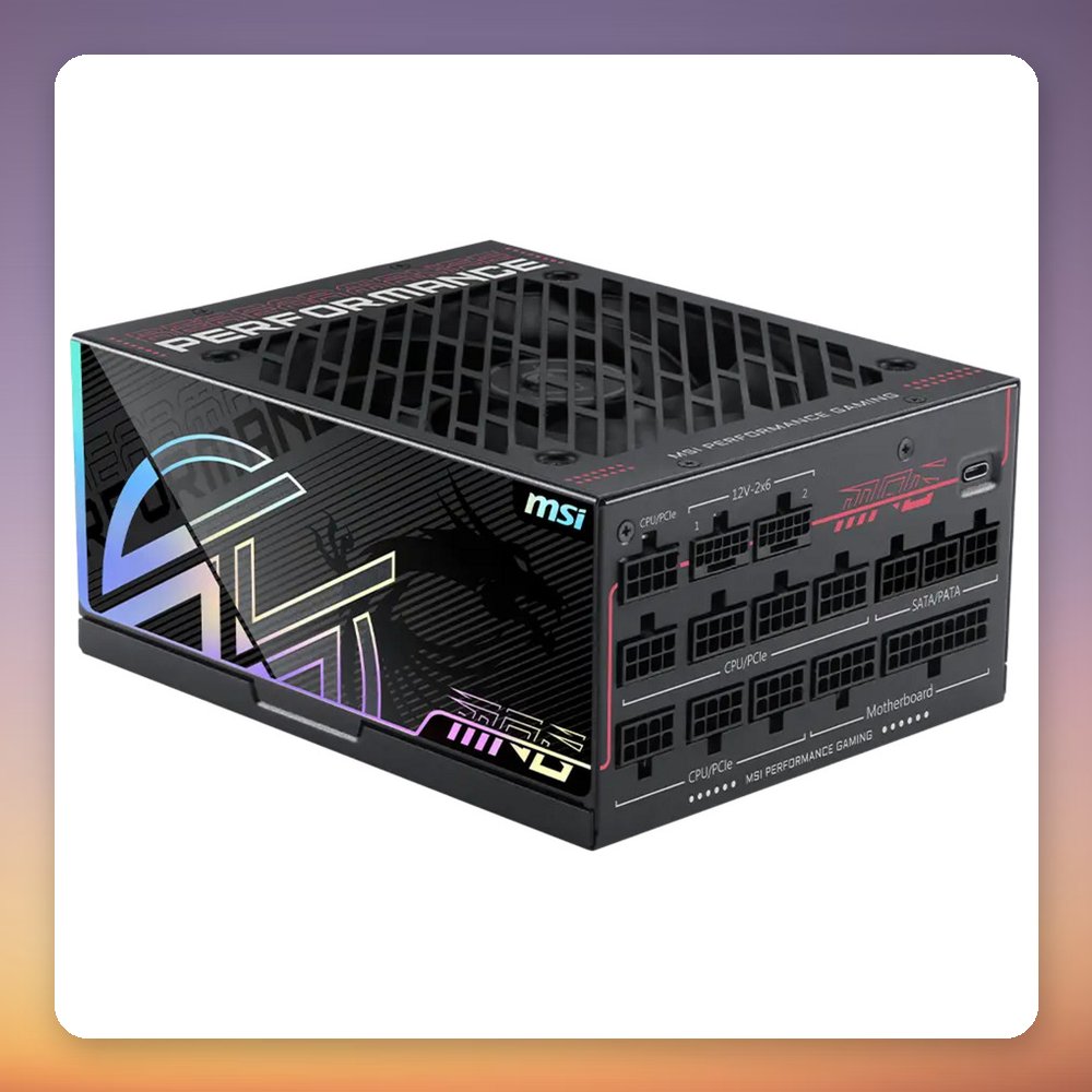 MSI MPG Ai1300TS PCIe 5.0 1300W 80 PLUS Titanium Fully Modular PSU