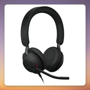 Jabra Evolve2 40 SE Stereo USB Headset, Black, UC Version, USB-A and USB-C