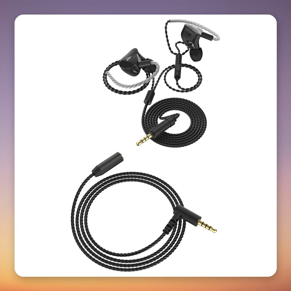 Sharkoon Stealthbite IEM In-Ear Headset, Hybrid 10 mm Drivers, Stealthbite DAC, Black – image 6