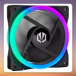 ENDORFY Corona 120 mm ARGB PWM Fan, Black, 200-1600 RPM, FDB