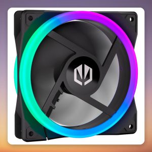 ENDORFY Corona 120 Reverse 120 mm PWM ARGB Case Fan, Black