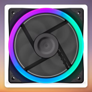 ENDORFY Corona 120 Reverse 120 mm PWM ARGB Case Fan, Black