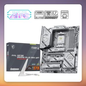 MSI MAG X870E Gaming Plus MAX WiFi AM5 ATX Motherboard, DDR5, Wi-Fi 7, 5G LAN