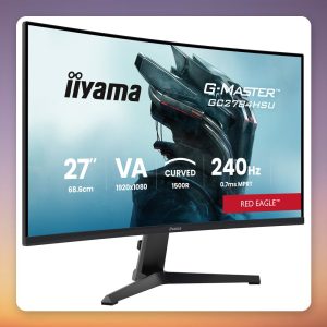 Iiyama G-Master GC2784HSU-B1 27″ Curved Full HD 240 Hz Gaming Monitor, VA, FreeSync Premium