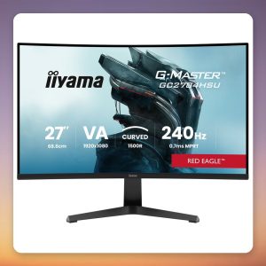 Iiyama G-Master GC2784HSU-B1 27″ Curved Full HD 240 Hz Gaming Monitor, VA, FreeSync Premium