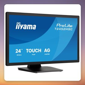 Iiyama ProLite T2452MSC-B2AG 24-Inch Full HD IPS 10-Point Touchscreen Monitor, 120 Hz