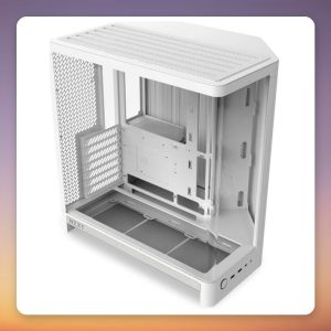 NZXT H6 (2026) All White Mid-Tower ATX Case, Dual Tempered Glass