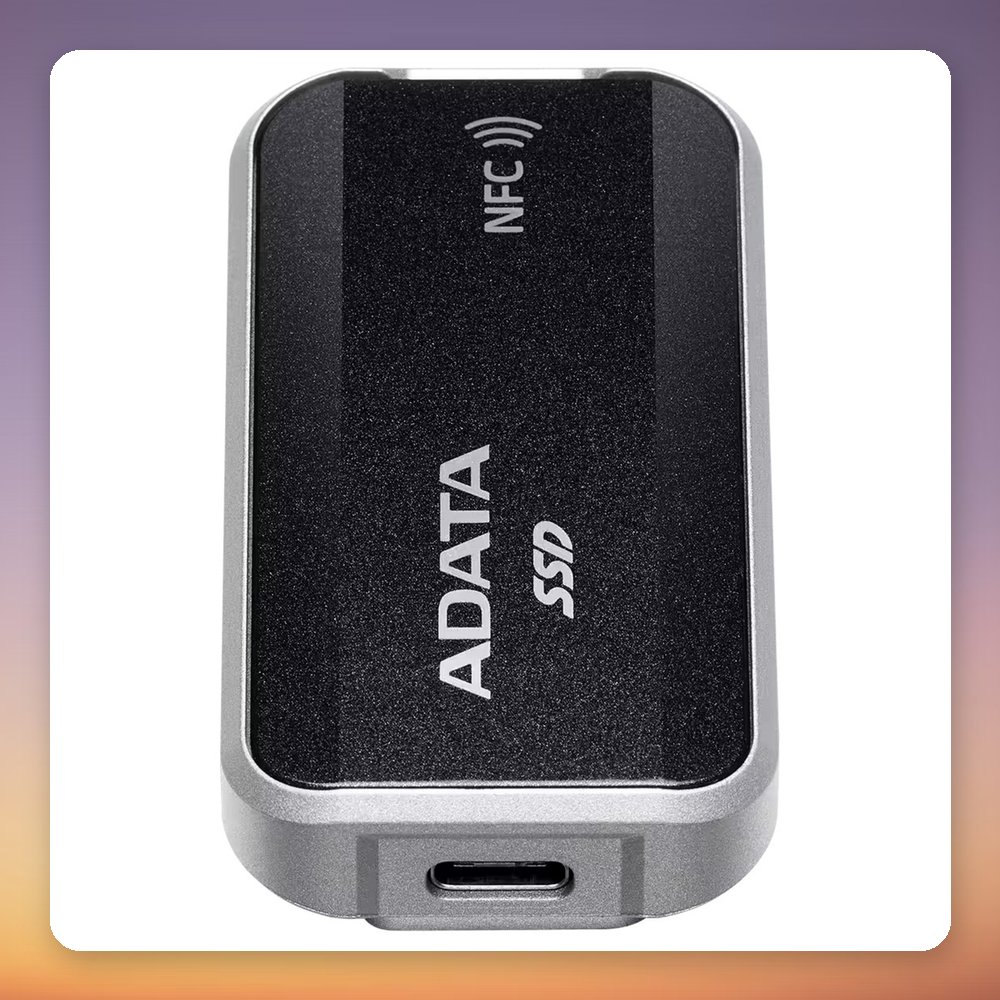 ADATA Urban Tapsafe 1 TB External SSD USB-C 3.2 Gen 2x2 with NFC Unlock, Black – image 2