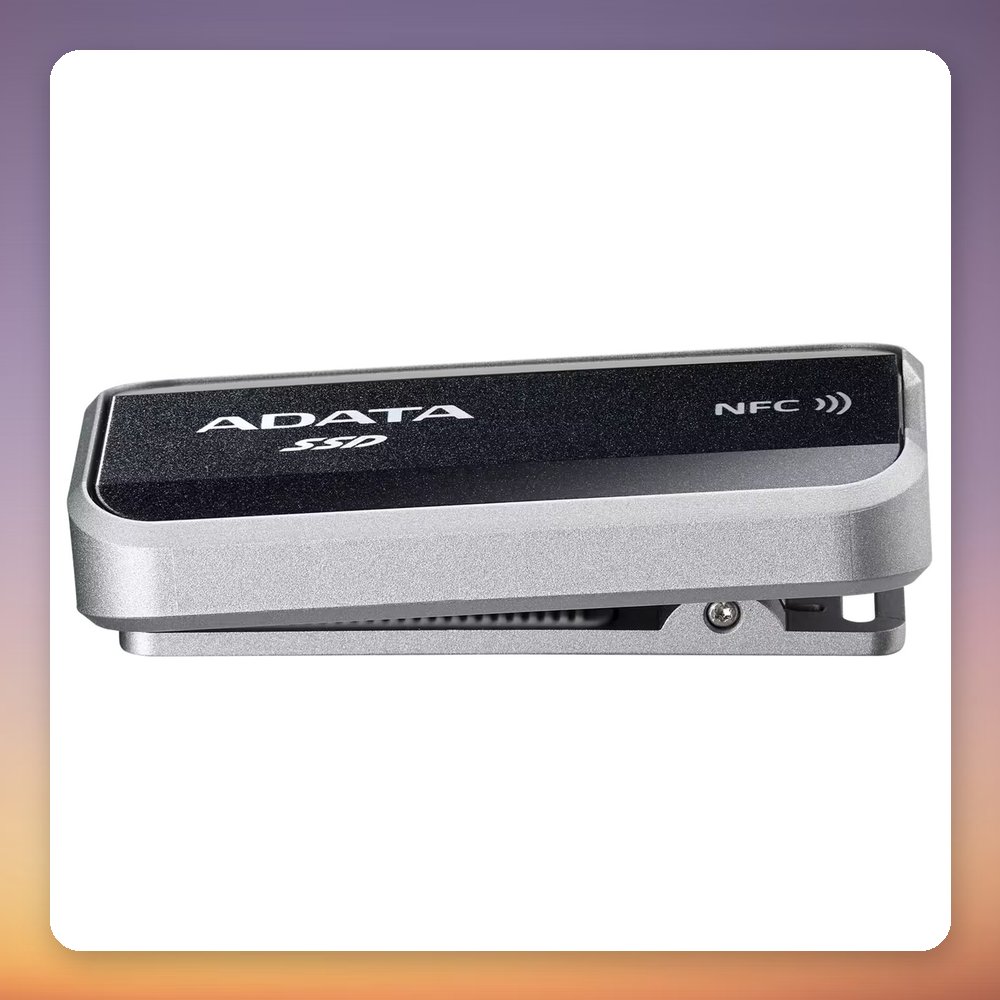 ADATA Urban Tapsafe 1 TB External SSD USB-C 3.2 Gen 2x2 with NFC Unlock, Black – image 3
