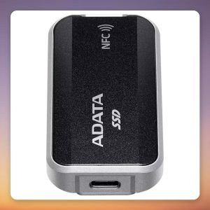 ADATA Urban Tapsafe 2 TB External SSD, USB 3.2 Gen 2×2, NFC Unlock, Black