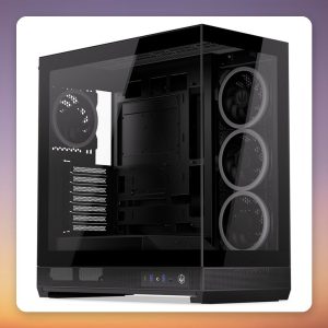 ENDORFY Fishtank 6000 Corona E-ATX Dual Tempered Glass Case, Black, 4 ARGB Fans