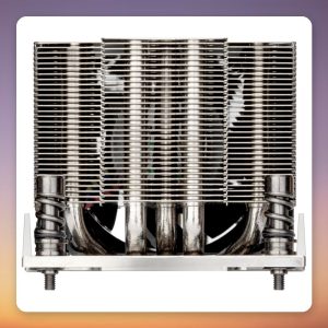 Silverstone XE02-TR5B 60 mm 2U CPU Cooler for AMD sTR5/SP6/SP3/TR4, 5 Heatpipes