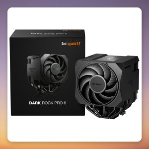 be quiet! Dark Rock Pro 6 Dual Tower CPU Cooler, 120 mm + 135 mm Fans, Black