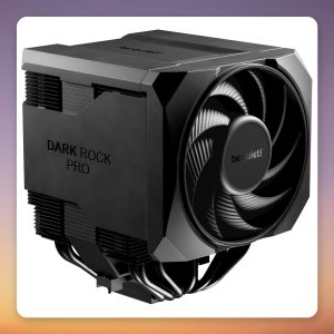 be quiet! Dark Rock Pro 6 Dual Tower CPU Cooler, 120 mm + 135 mm Fans, Black