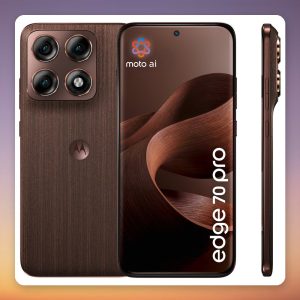 Motorola Edge 70 Pro 256 GB 5G Smartphone, 8 GB RAM, Chicory Coffee