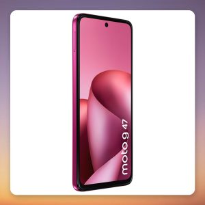 Motorola Moto G47 128 GB 5G Smartphone, 8 GB RAM, 6.67″ 120 Hz, Fuchsia Red