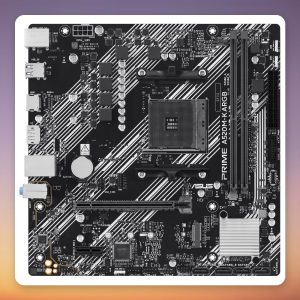 ASUS PRIME A520M-K ARGB AM4 Micro-ATX Motherboard, AMD A520, DDR4