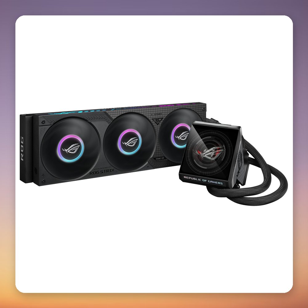 Asus ROG Strix LC IV 360 ARGB LCD 360 mm AIO Liquid CPU Cooler, Black