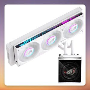 Asus ROG Strix SLC IV 360 ARGB LCD 360 mm AIO Liquid Cooler, White Edition
