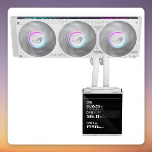 Asus ROG Strix SLC IV 360 ARGB LCD 360 mm AIO Liquid Cooler, White Edition