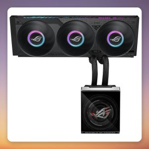 Asus ROG Strix SLC IV 360 ARGB LCD 360 mm AIO Liquid CPU Cooler, Black
