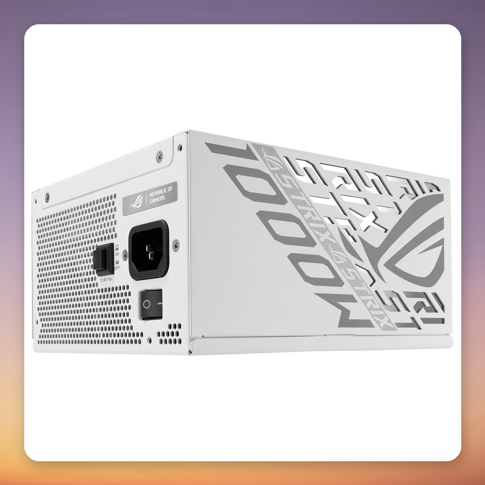 Asus ROG Strix 1000W Platinum White Edition ATX 3.1 Fully Modular PSU – image 2