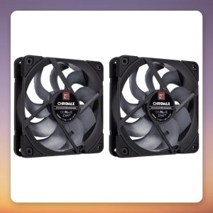 Noctua NF-A12x25 G2 PWM Sx2-PP chromax.black 120 mm PWM Fan, Twin Pack