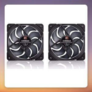 Noctua NF-A12x25 G2 PWM Sx2-PP chromax.black 120 mm PWM Fan, Twin Pack
