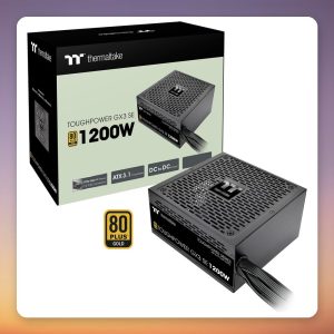 Thermaltake Toughpower GX3 SE 1200W 80 PLUS Gold ATX 3.1 PSU, Black