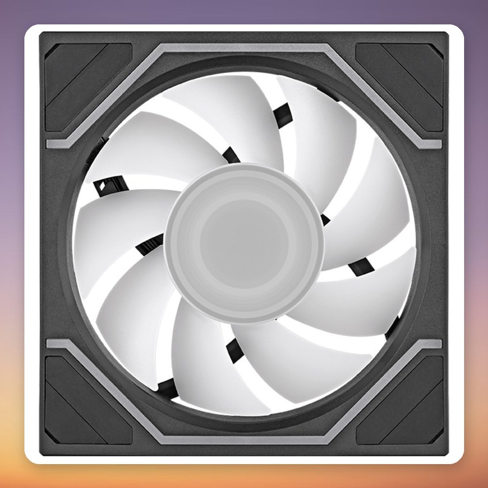 Thermaltake SWAFAN 120 EX INFINITY ARGB 120 mm PWM-Free Case Fan, Black, Single Pack – image 4