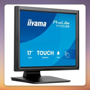Iiyama ProLite T1731SR-B2S 17" SXGA Resistive Touchscreen Monitor, IP54, HDMI/DP/VGA