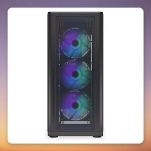 ENDORFY Ventum 400 ARGB Mid-Tower ATX Case, Black, Tempered Glass, 4x 120 mm Fans