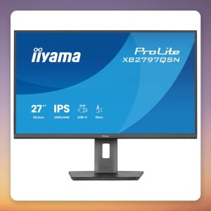 Iiyama ProLite XB2797QSN-B1 27″ QHD IPS Monitor, 75 Hz, USB-C 65W Dock